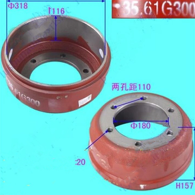 JAC HFC1040 Rakip Kamyon Tekerlekleri Fren Davulları Araç Montajı Şuailing OEM 2100320390