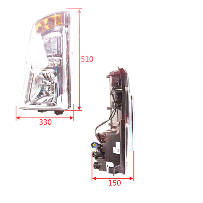 Hafif Kamyon Farı Tongshuai 12V/24V Standart veya Özel Ambalaj için Ön Işık