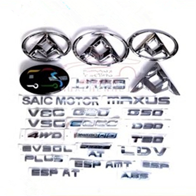 SAIC Maxus V80 için Gümüş Araç İşareti Logosu İsim plaka