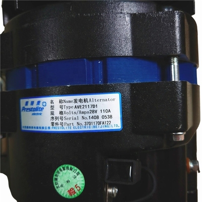 3701170FA122 Kamyon parçaları Alternatör Metal malzeme OEM NO HFC4DA1 için dahil
