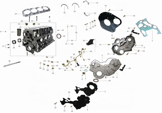 Xiangling S Motor Montajı iSF3.8 iSF2.8 FOTON Güvenilir ve Dayanıklı