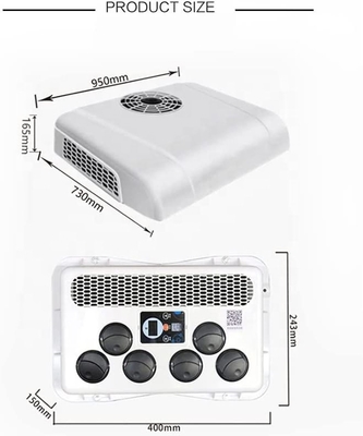 İnşaat Makineleri 24V'lik hava motoru ve 2600W güç ile elektrikli klima